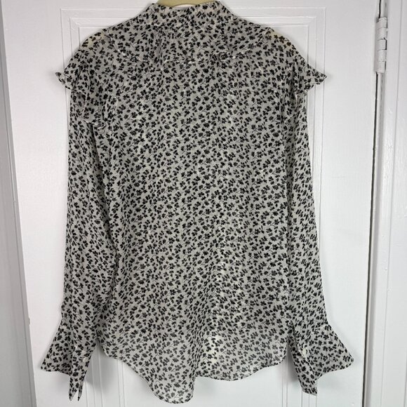 Tie-Neck Ruffle Blouse by Veronica Beard - Picture 6 of 8